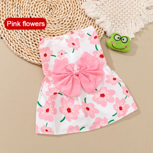 Dog dress pet dog clothes floral princess style skirts