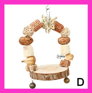 🇸🇬 Parrot Hanging Chewing Toys Corn Cob Rattan Ball Nut Cuttlefish Bone Swing Toy and Molar Treats