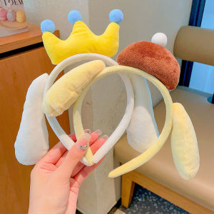 Sanrio My Melody Cinnamoroll Plush Wash Face Headbands Cartoon & Cute Girls Hairbands Children Hair Accessories