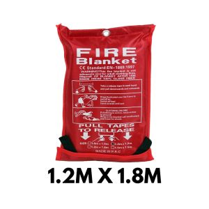 [SG In Stock] Fire Blanket Escape Cloak Safety protective equipment Hot Selling（1.2m x 1.2m / 1.2m x 1.8m / 1.8m x 1.8m）