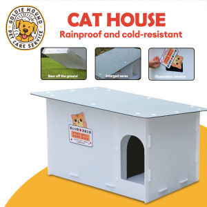 All-weather Outdoor Dog House Waterproof Insulated Dog Kennel Cat House For Small and Medium-Sized Dogs Pet Shelter Enclosed Warm Cat Villa