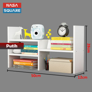 Rak Penyimpanan Buku Meja Ruang Tamu Rak Hiasan Minimalis - NASA SQUARE