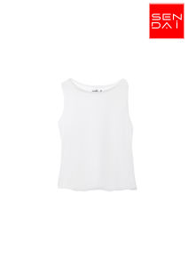 เสื้อแขนกุดผู้หญิง สีขาว