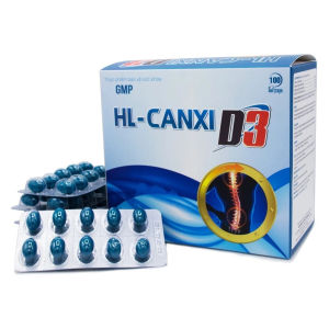 HL-Canxi D3 100 Viên Nang Mềm Cao Cấp | Bổ Sung Canxi Vitamin D3 Dinh Dưỡng Cho Xương Răng GMP