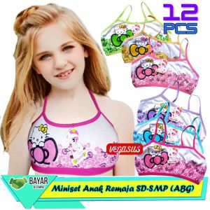 12Pcs Miniset Anak Perempuan SD-SMP Remaja ABG 6-12Tahun-Miniset karakter Hello Kitty-Aurora Store