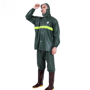 Motorcycle Waterproof Rain Coat Upgraded Soft Breathable Back Reflectorized Raincoat 100% Waterproof With Bag
