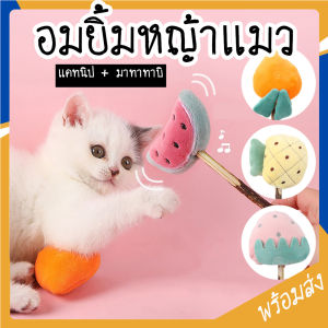 Doge&Orange พร้อมส่ง อมยิ้มหญ้าแมว Catnip ของเล่นแมว มีกรุ๊งกริ๊ง ตุ๊กตากัญชาแมว ของเล่นยัดไส้ กัญชาแมว ลายผลไม้ COD MIP85