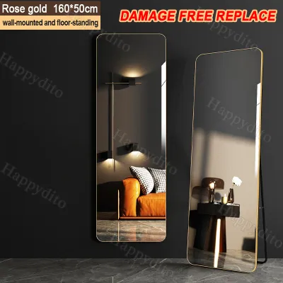 HD High-Quality Full Body Mirror Large with Explosion-Proof Design Premium Metal Frame Floor/Wall Mounted for Living Room Bedroom