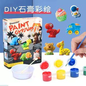 Ready Stock DIY Paint Gypsum 3D Mould and Paint Fridge Magnet Kit Art Craft Kids Painting Art Colouring Toys