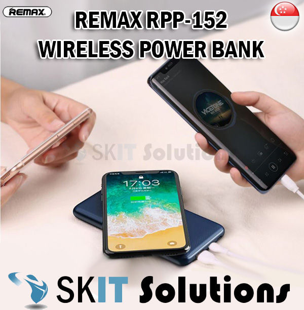 Remax RPP-152 10000mAh Wireless Power Bank Portable Charger Fast ...