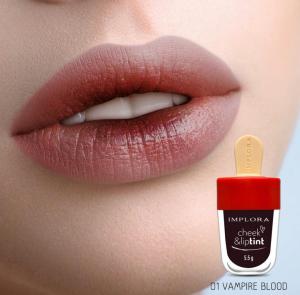 IMPLORA Cheek & Lip Tint  Ice Cream Long Wearing 5.5gr - Warna Pigmented dan tahan Lama