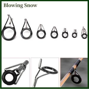 Blowing 7pcs hỗn hợp kích thước câu cá hàng đầu nhẫn Rod cực sửa chữa Kit dòng hướng dẫn mắt Bộ Mới
