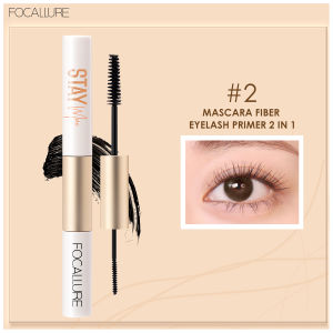 FOCALLURE 2 IN1 Pen Volumizing Mascara & Waterproof Eyeliner Fiber Eyelash Primer