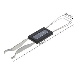 2 in 1 Universal Keycaps Puller Stainless Steel Gaming Mechanical Keyboard Switches Remover Tool Black