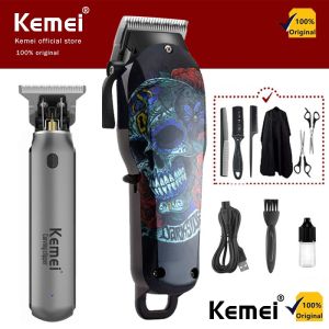 Kemei KM-735 7500RPM Hair Clipper Rechargeable Barber Cordless Cut Machine Electric Hair Cutting Men Shaver Hair Trimmer