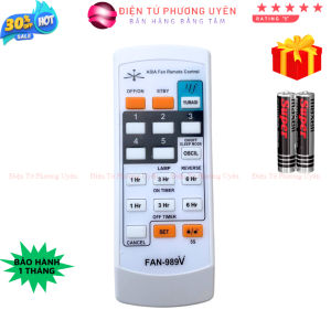 SKU382 - Remote điều khiển quạt ĐA NĂNG FAN-989V Mã 01 điều khiển quạt FAN-989V - Tặng kèm pin
