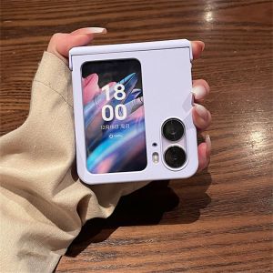 iXTOPM Luxury Fashion Candy Colors Simple Phone Case for OPPO Find N2 FLIP findn2 flip Find N2 Flip Shockproof Solid Back Cover Funda