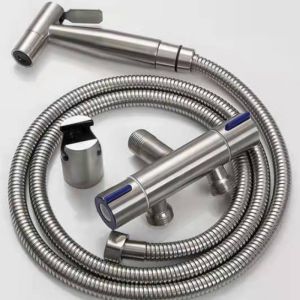 Jet Shower Cebok Toilet Stainless plus stop kran 2on/off - 1/2 Inch - High Quality
