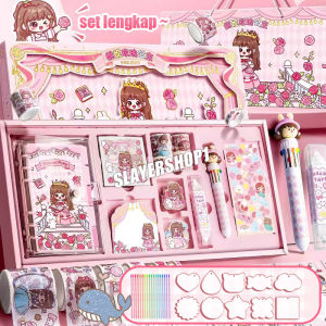 Diary Set Buku Jurnal Aesthetic Buat Hadiah Ulang Tahun