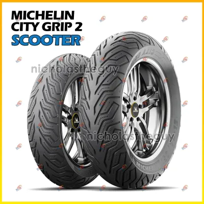 Michelin City Grip 2 Scooter Tires (Including Tubeless Valve) for Motorcycle