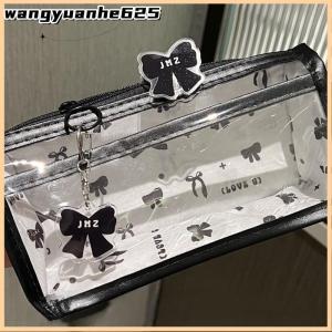 [WYH Store] COD Cartoon Translucent Pencil Case Multi-layer Vertical Large-capacity Stationery Storage Bag School Supply Cosmetic Bag