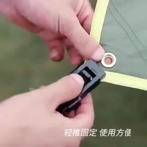 20pcs Camping Tent Clips Heavy Duty Windproof Weatherproof Canvas Clamps For Fixing Caravan Awnings