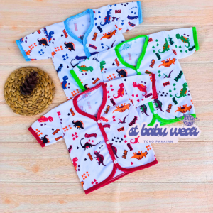 Baju bayi pendek 12 pcs Putih Bis Terlaris