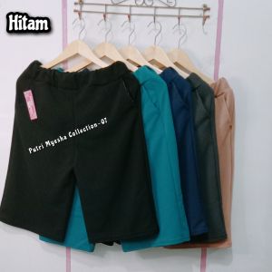 Celana kulot pendek 7/8 celana wanita sehari-hari