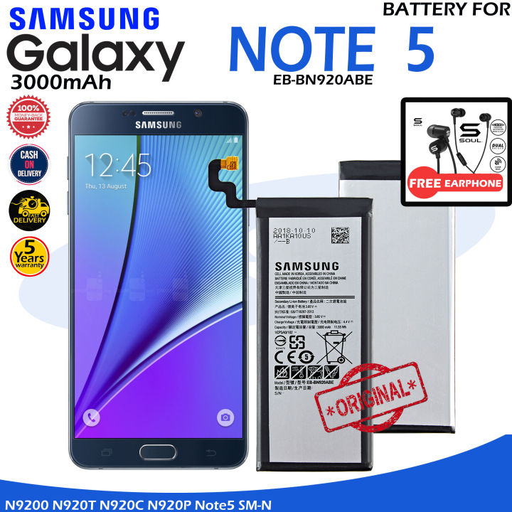 Samsung Galaxy Note Built-in Battery Model EB-BN920ABE N9208