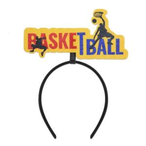 Comfortable Basketball Hairband For Boys Girls Fabric Sport Theme Head Accessory Team Spirit Cheerleader Headwear