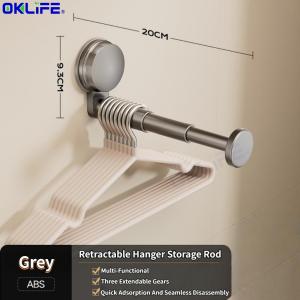 [OKLIFE®I]Non-Marking Hanger Wall Hanging Rack Suction Cup Kitchen Paper Towel Holder Toilet Paper Tissue Roll Storage Paper