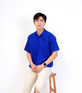 kaos kerah polos biru benhur 100% katun PREMIUM - KAOS KERAH polos biru benhur pria lengan pendek bahan katun premium - kaos kerah biru benhur - kaos polos cowok - kaos cowok - kaos kerah cowok