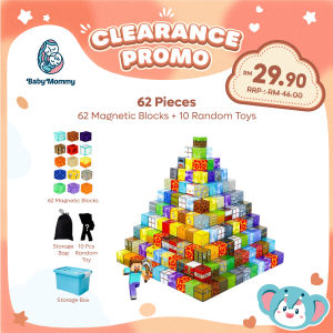 Babymommy👶Magnetic Blocks Toy Children Building DIY Assembly Toy Blok Bangunan Magnetik Mainan 我的世界儿童益智磁力积木