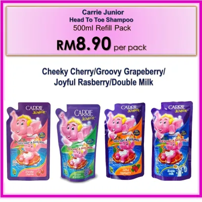 Carrier Junior Hair & Body Shampoo Refill Pack 500ml