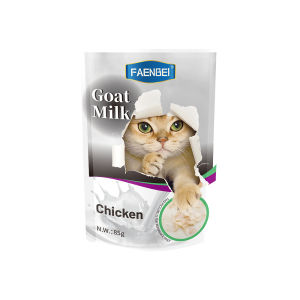 LDECO 85g Goat Milk Cat Wet Food Pouch Easy To Digest Pet Wet Food Chicken&Codfish&Milk Cat Treat