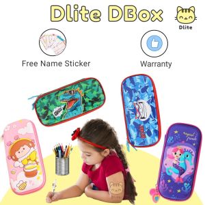 Dlite DBox Pencil Case With Freebies Worth More Than$4. Kids Pencil Box For School Children Cute Birthday Gifts Set Goodie Bag