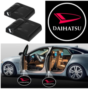 Lampu Pintu Mobil Logo LED DAIHATSU Isi 2pcs Variasi Otomatis Proyektor Nyala Saat Pintu Terbuka MSV