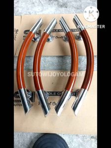 1 Set Handle Pintu Rumah 33cm 45cm 60cm Full Stainless Motif Sabit