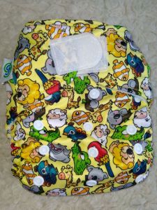 Popok Clodi kain bayi GG B DIPE Motif Clodi Plus Insert BB 3-15KG popok kain popok cuci ulang popok murah hemat