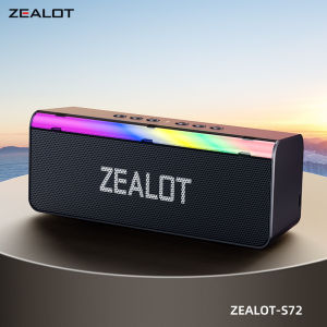 ZEALOT S72 Portable Bluetooth Speaker 3000mAh | Bluetooth 5.3 | IPX4 Waterproof | Deep Bass | Type-C Fast Charging