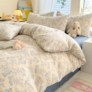 Dansunreve Floral Quilt Cover Canadian Cotton Single Duvet Cover Soft Washable Comforter Cover Queen/King/Super King