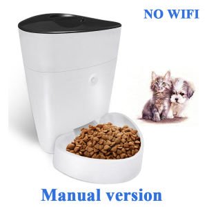 EGG Pet Automatic Feeder 4L Wifi Remote Control Button Version Smart Food Blockage Alarms COD