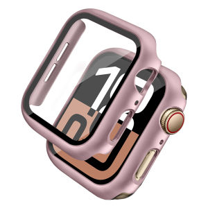 Case for Smart Watch Series 11/10 46mm 42mm Plastic Bumper Cover with Tempered Glass Screen Protector Cases 44mm 40mm 42mm 38mm 41mm 45mm lWatch Series 9 8 7 6 5 4 3 2 1 Series SE3/SE2/SE Case
