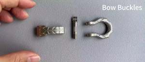 10 set Bow Shackles Screw Pin Anchor Shackle Adjustable D Shackles Buckles for Paracord Bracelet Belt(Silver)