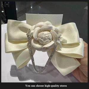 Hayating Temperament Sparkling Rhinestone Chain French Camellia Multi-layer Bow Hair Clip Ladies Headwear Hair Accessories