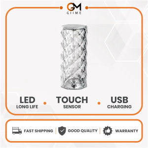 Lampu Kristal Viral Aesthetic mewah Crystal Lamp USB sensor sentuh lampu hias meja aksesoris interior dekorasi kamar Estetik barang unik