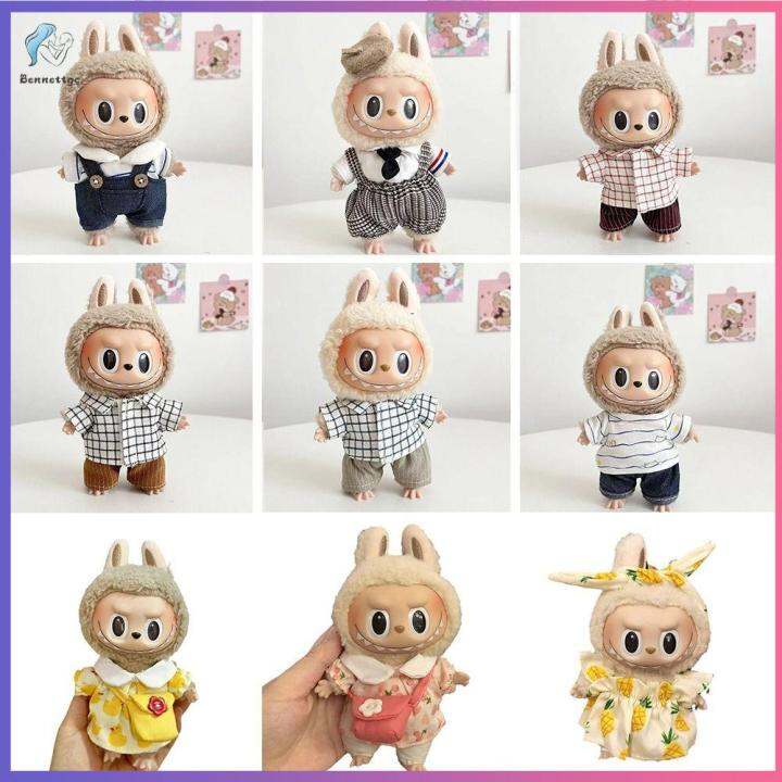 BENNETTGC Cute Cartoon Labubu Doll Clothes 15cm Labubu Only Selling ...