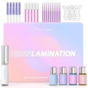Brow Lamination Kit by Beau Professional Eyebrow Lamination Kit with Keratin Conditioning Instant DIY Eye Brow Lift Kit for Fuller Thicker Beautiful Brows Easy to Use & Long Lasting Results