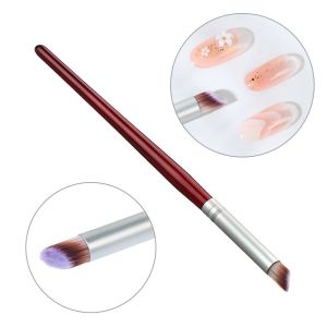 Gradient nail brush Wood handle nail dye drawing pen UV gel polishing nail brush painting tool