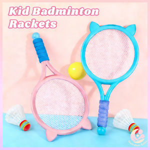 Kids Badminton Racket Set with Tennis Ball Outdoor Sports Training Toy Gift for Kids Boys & Girls
